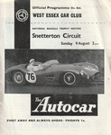 Programme cover of Snetterton Circuit, 09/08/1959
