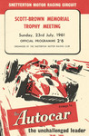 Programme cover of Snetterton Circuit, 23/07/1961