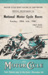 Programme cover of Snetterton Circuit, 30/07/1961