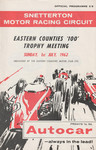 Programme cover of Snetterton Circuit, 01/07/1962