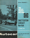 Programme cover of Snetterton Circuit, 19/08/1962