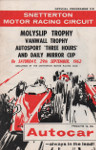 Programme cover of Snetterton Circuit, 29/09/1962