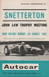 Programme cover of Snetterton Circuit, 05/08/1963