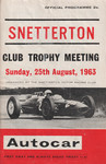 Programme cover of Snetterton Circuit, 25/08/1963