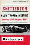 Programme cover of Snetterton Circuit, 25/08/1963