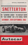 Programme cover of Snetterton Circuit, 28/09/1963