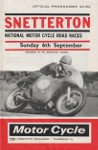 Programme cover of Snetterton Circuit, 06/09/1964