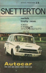 Programme cover of Snetterton Circuit, 21/03/1965