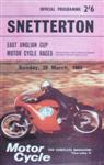 Programme cover of Snetterton Circuit, 28/03/1965