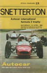 Programme cover of Snetterton Circuit, 10/04/1965