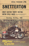 Programme cover of Snetterton Circuit, 16/05/1965