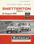 Programme cover of Snetterton Circuit, 22/08/1965