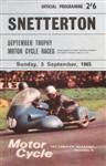 Programme cover of Snetterton Circuit, 05/09/1965