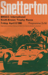 Programme cover of Snetterton Circuit, 08/04/1966