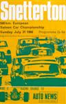 Programme cover of Snetterton Circuit, 31/07/1966