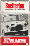 Programme cover of Snetterton Circuit, 13/08/1967