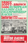 Programme cover of Snetterton Circuit, 17/09/1967
