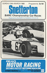 Programme cover of Snetterton Circuit, 24/03/1968