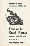 Programme cover of Snetterton Circuit, 25/04/1970
