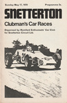 Programme cover of Snetterton Circuit, 17/05/1970