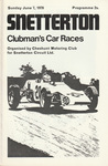 Programme cover of Snetterton Circuit, 07/06/1970