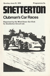 Programme cover of Snetterton Circuit, 21/06/1970