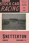 Programme cover of Snetterton Circuit, 05/07/1970