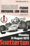 Programme cover of Snetterton Circuit, 31/08/1970