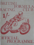 Programme cover of Snetterton Circuit, 1970