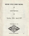 Programme cover of Snetterton Circuit, 18/04/1971