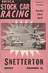 Programme cover of Snetterton Circuit, 23/04/1972