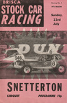 Programme cover of Snetterton Circuit, 23/07/1972