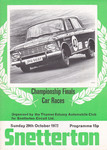 Programme cover of Snetterton Circuit, 29/10/1972