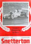 Programme cover of Snetterton Circuit, 01/04/1973