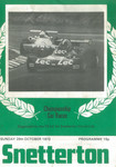 Programme cover of Snetterton Circuit, 28/10/1973