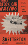Programme cover of Snetterton Circuit, 31/03/1974