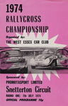 Programme cover of Snetterton Circuit, 07/07/1974
