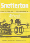 Programme cover of Snetterton Circuit, 11/08/1974