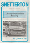 Programme cover of Snetterton Circuit, 27/04/1975