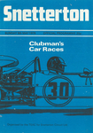 Programme cover of Snetterton Circuit, 09/05/1976