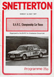 Programme cover of Snetterton Circuit, 01/05/1977