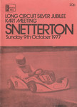 Programme cover of Snetterton Circuit, 09/10/1977