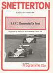 Programme cover of Snetterton Circuit, 13/08/1978