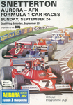 Programme cover of Snetterton Circuit, 24/09/1978