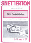 Programme cover of Snetterton Circuit, 08/10/1978