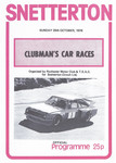 Programme cover of Snetterton Circuit, 29/10/1978