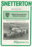 Programme cover of Snetterton Circuit, 08/07/1979