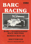Programme cover of Snetterton Circuit, 10/05/1981