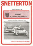 Programme cover of Snetterton Circuit, 25/05/1981