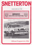 Programme cover of Snetterton Circuit, 26/07/1981